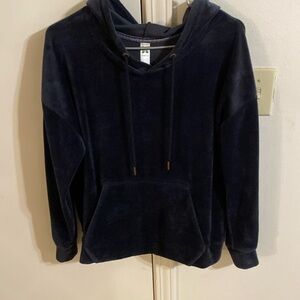 Women’s hoodie, color: Navy blue, size medium.